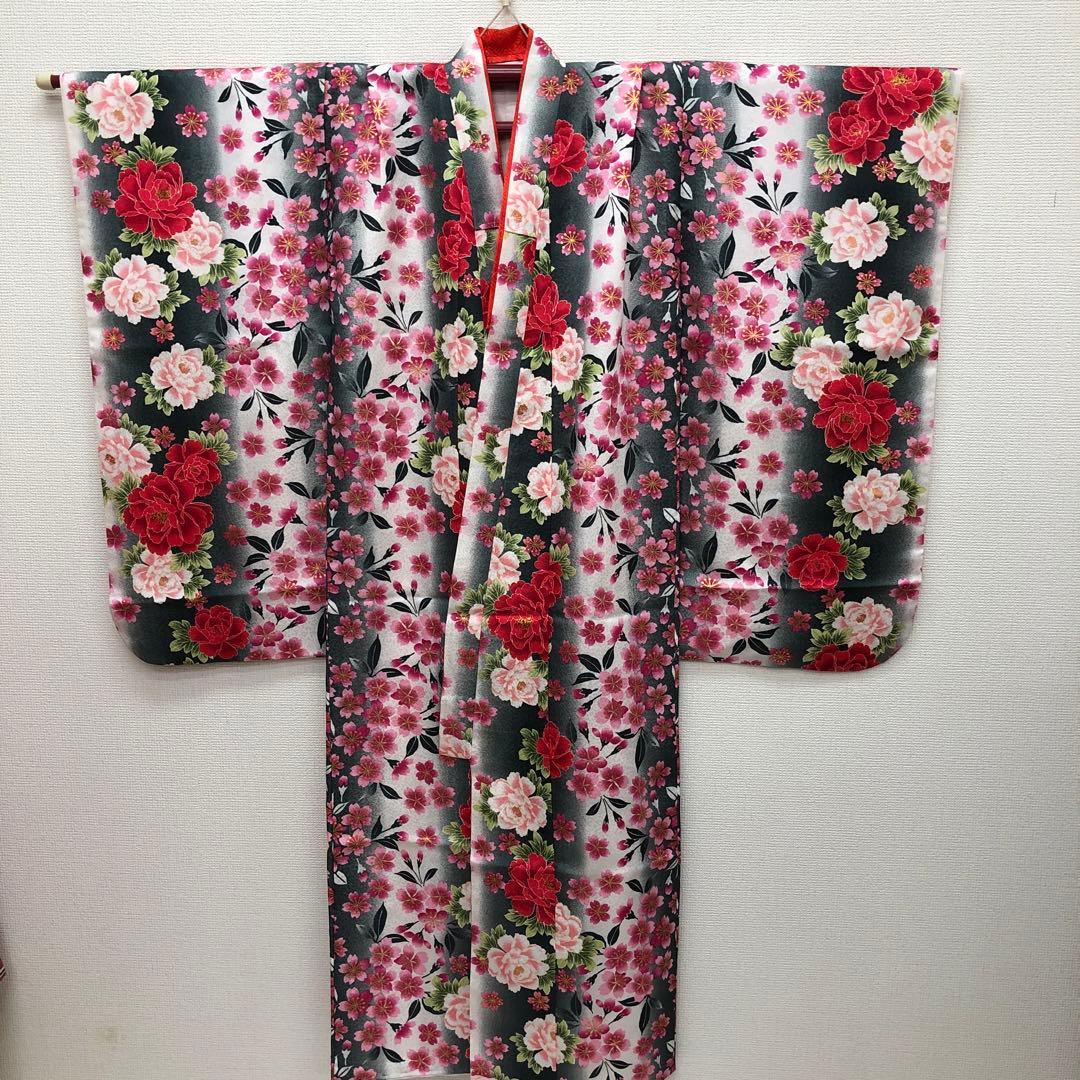 七五三　女の子　7歳　R.KIKUCHI 着物　長襦袢　セット　四つ身