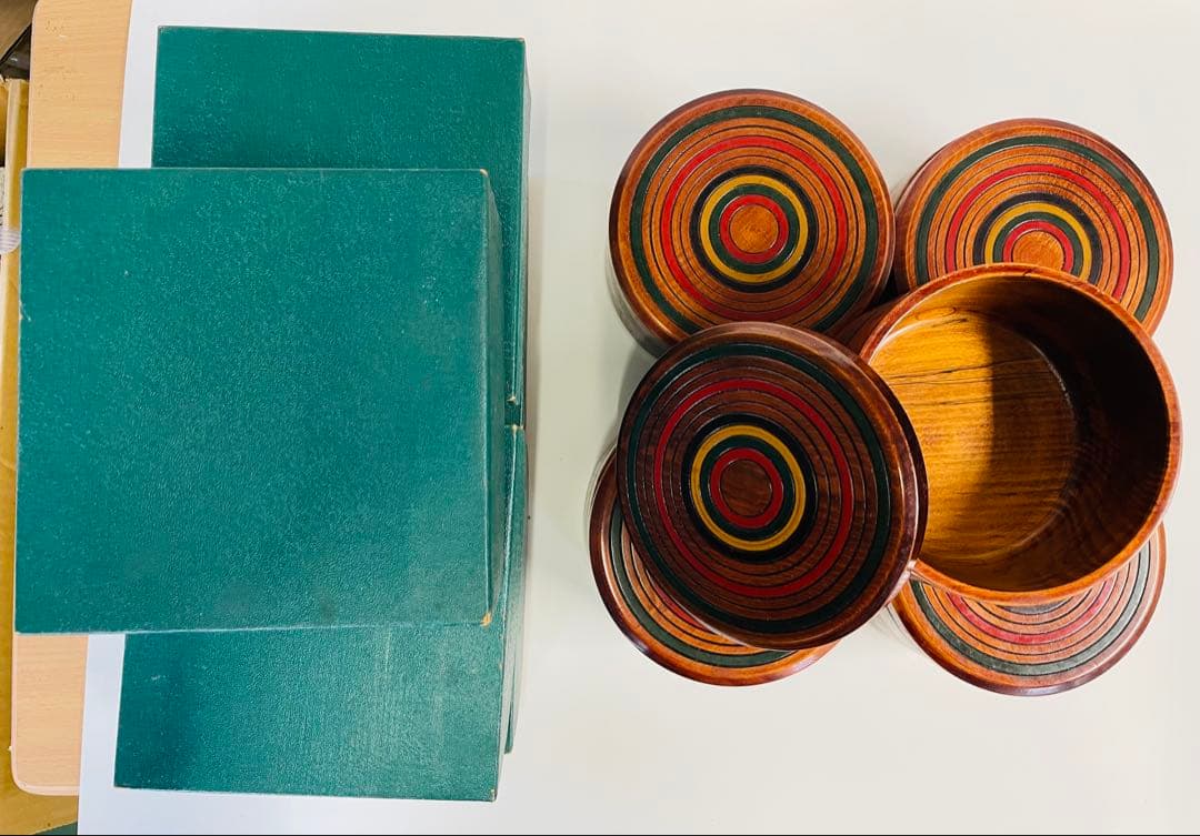 香川県の漆器 5点セット　径13.5mm 高さ 8.5 mm