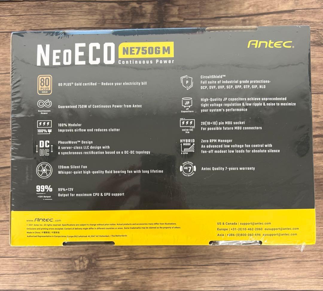 261332 ANTEC 80PLUS 電源ユニット「NE750G M 」