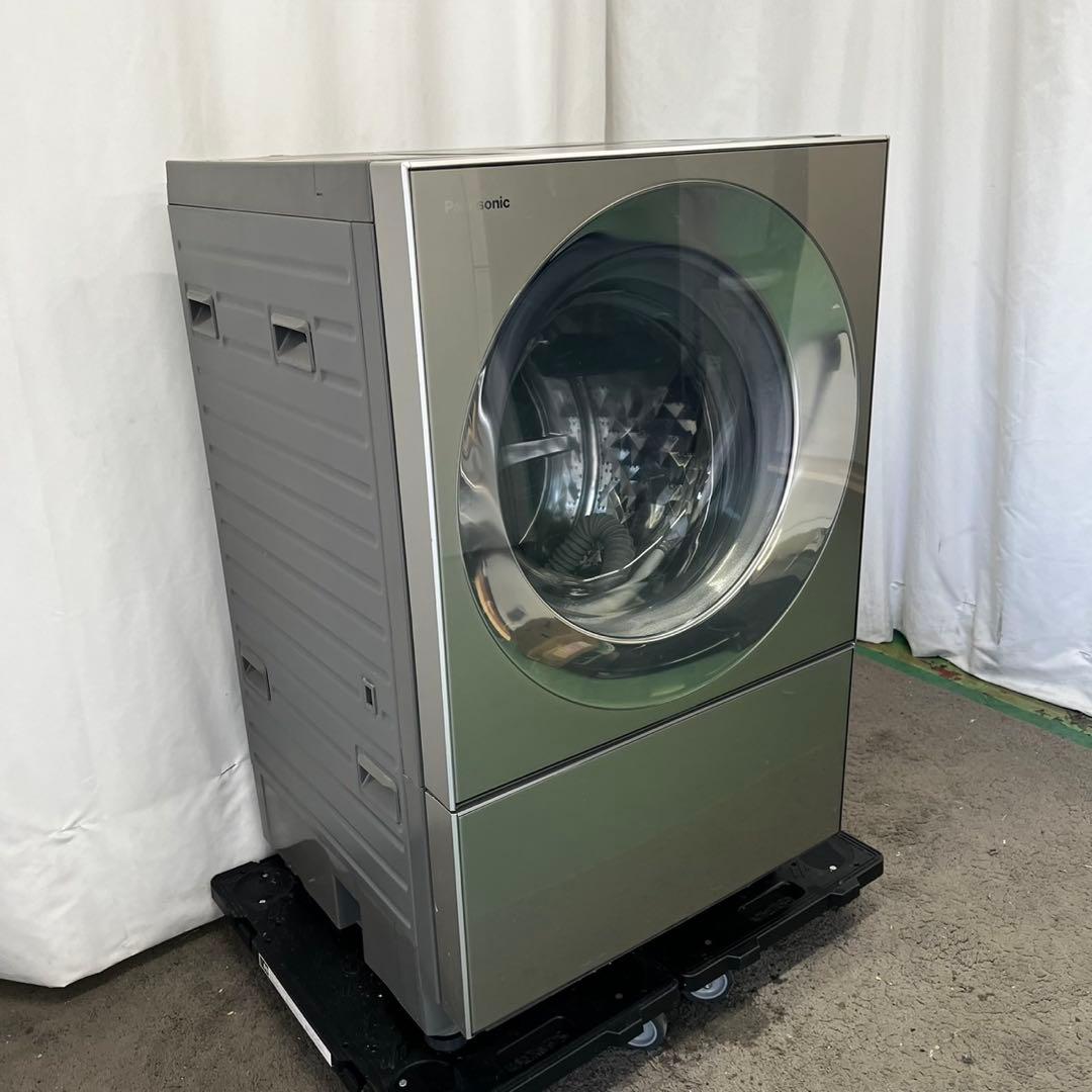 135⭕️ドラム式洗濯機　パナソニック　大容量　10キロ　キューブル　黒　設置無料