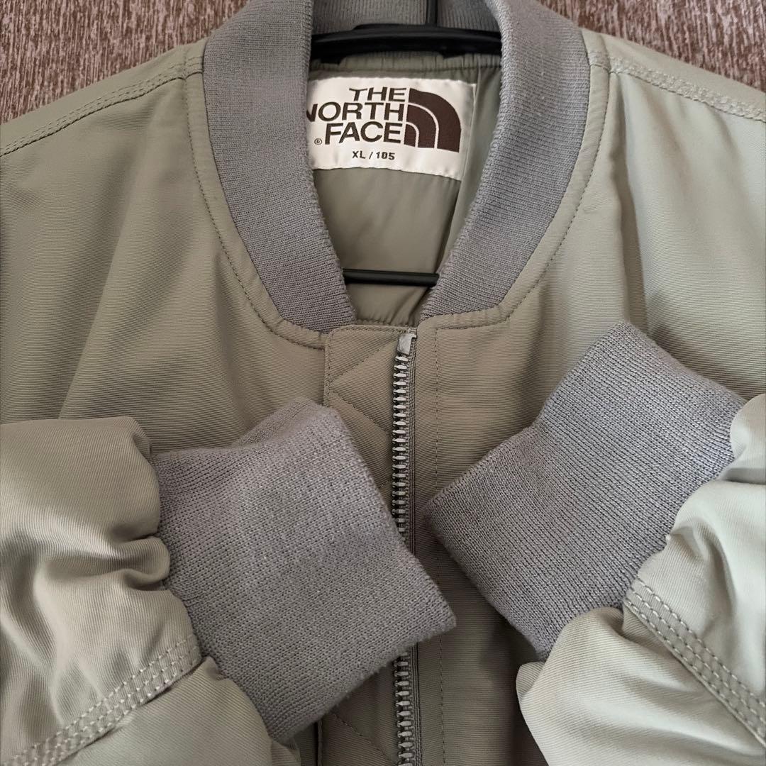 THE NORTH FACE ライトカーキ色 ナイロン中綿ジャケット XL