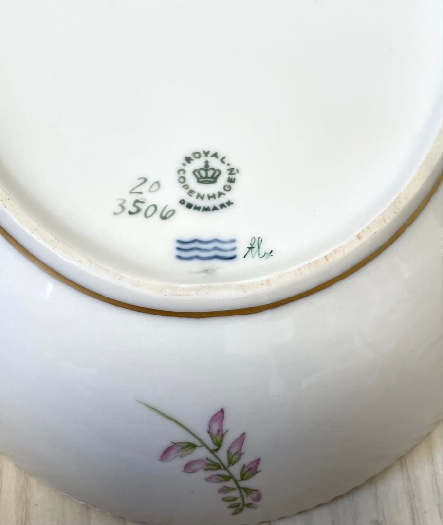 【美品】ロイヤルコペンハーゲン　フローラダニカ　オーバル　プレート　皿