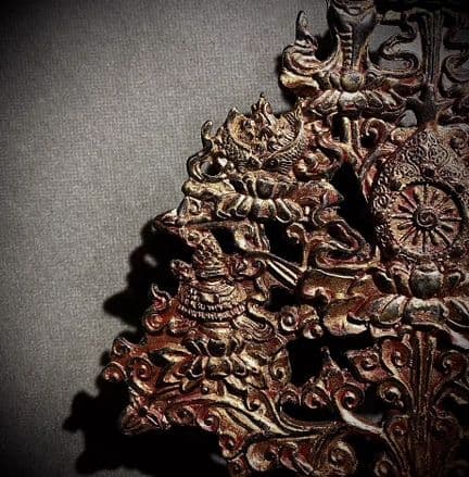 銅器 仏教  八宝樹金剛 古美術 コレクション品 銅製 工芸品 彫刻装飾品置物