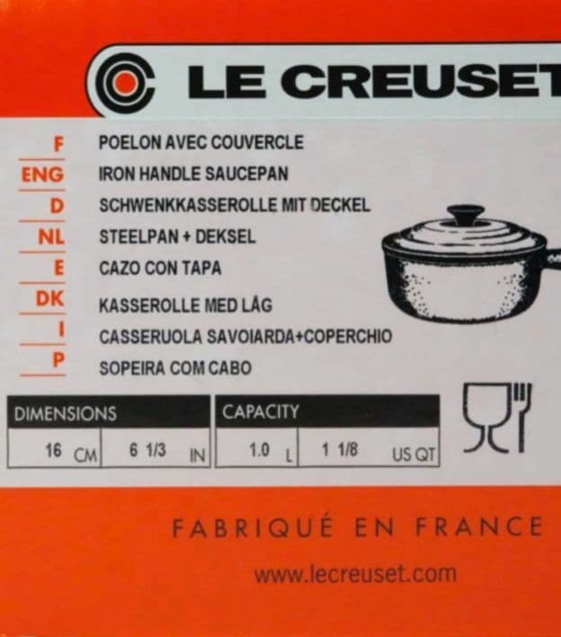 LE CREUSET　ソースパン　16cm
