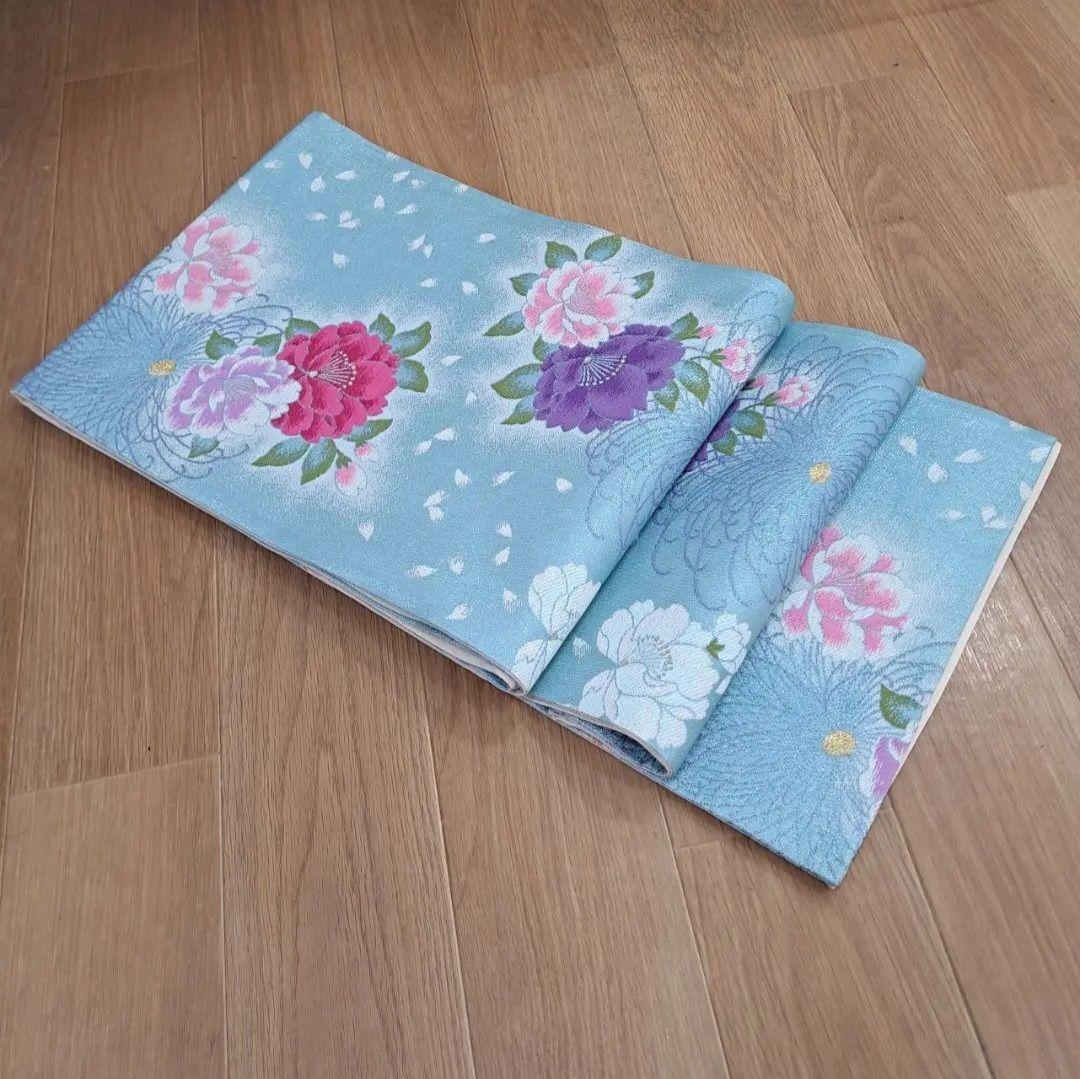 専用 長襦袢セット 正絹振袖 ブルーラメ入り金彩辻ヶ花 成人式 に最適