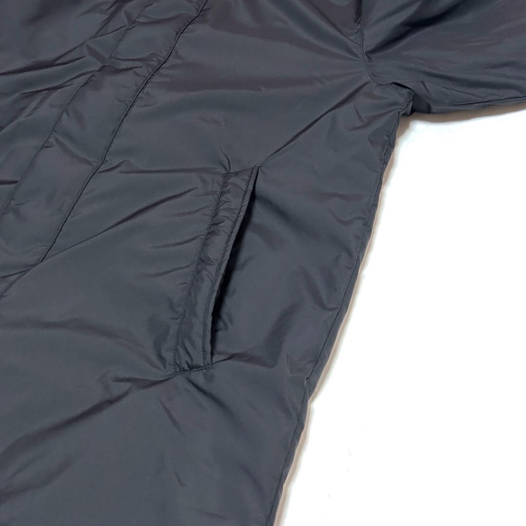 新品　ADIDAS　Mサイズ　ロング ボアコート　ベンチコート　ブラック　タフタ