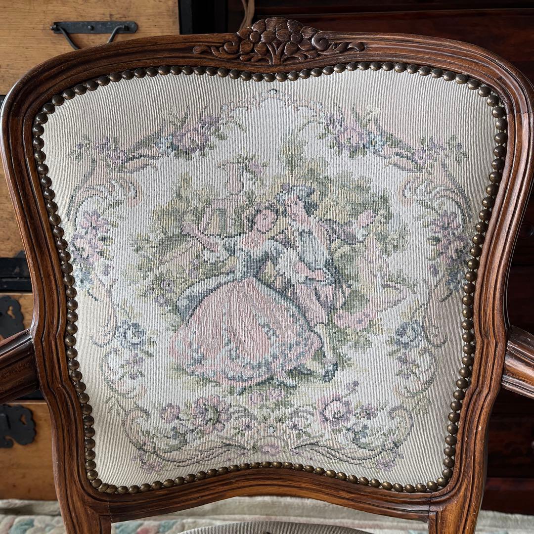 ②バラ売り不可　①〜④セット販売のみ　ロココ調 ゴブラン織り 猫脚　応接セット