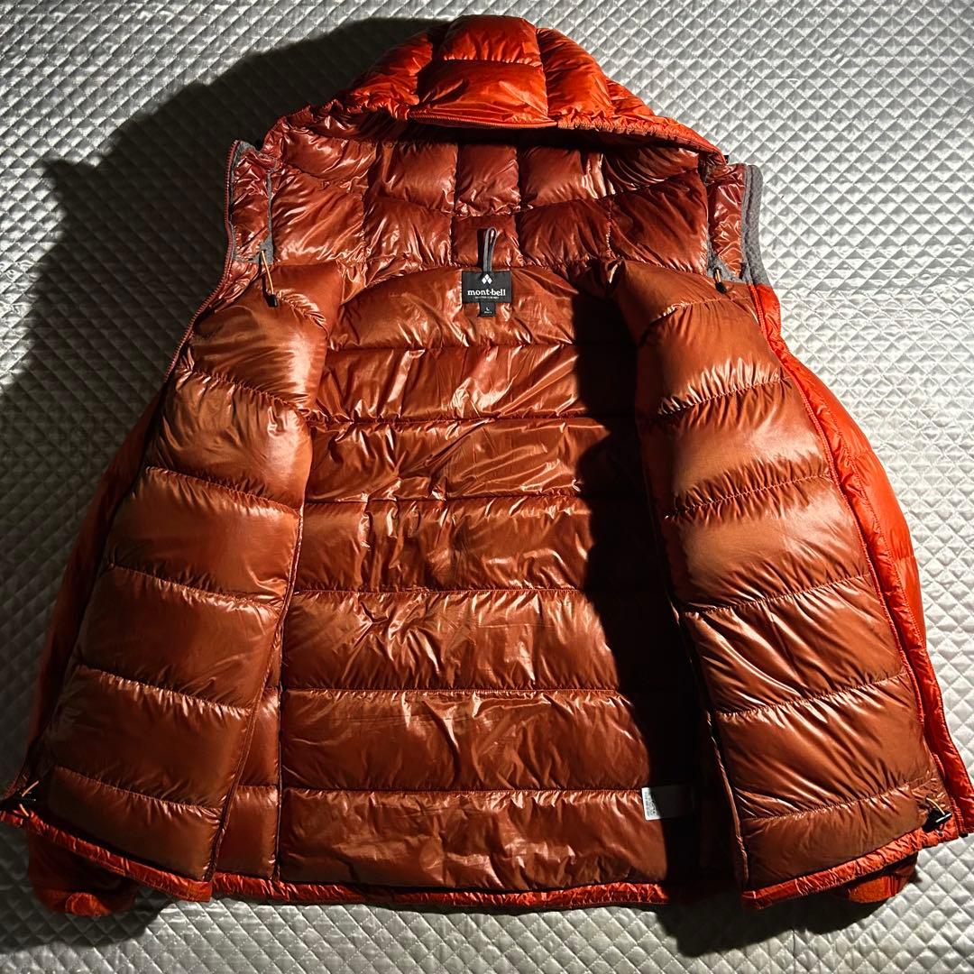 び*。様 mont-bell アルパインダウンパーカ オレンジ フード