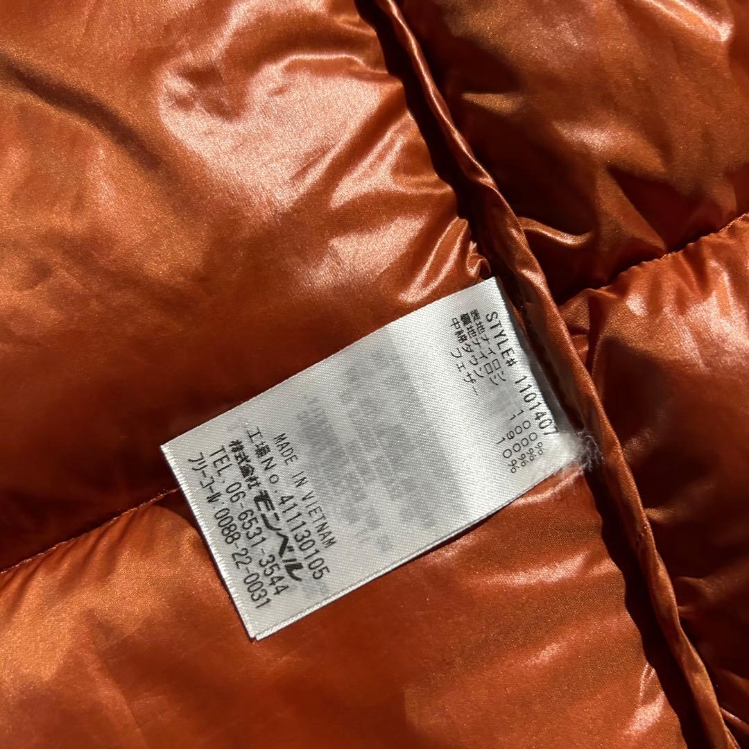 び*。様 mont-bell アルパインダウンパーカ オレンジ フード