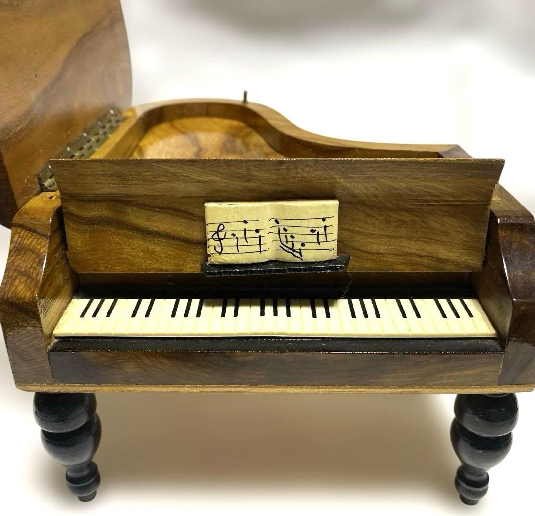 リュージュ　オルゴール　ピアノ型　モーツァルト　アンティーク