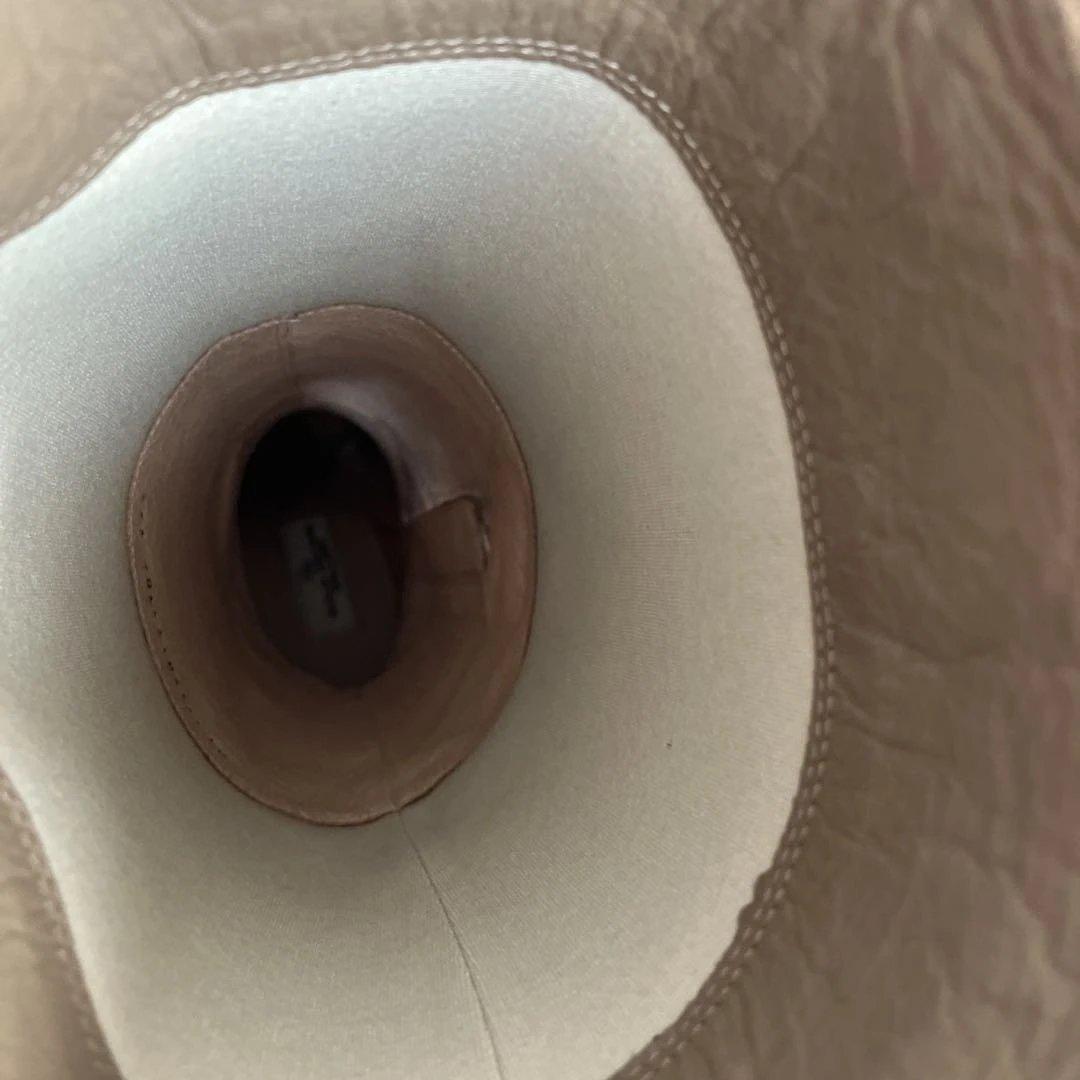 GUILD JACOMO ベージュ レザー ロングヒールブーツ　23.5cm