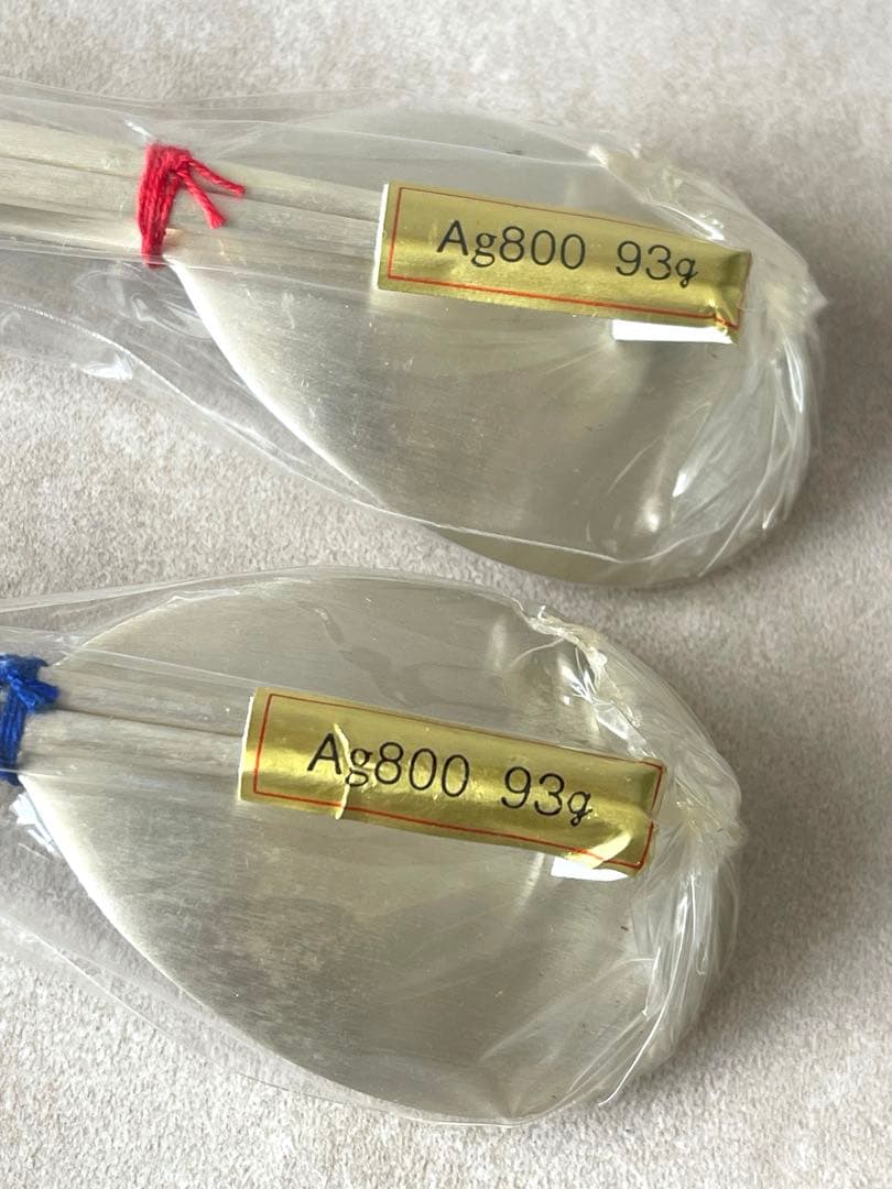 銀製　スプーン・箸セット　Ag800 93g 韓国製