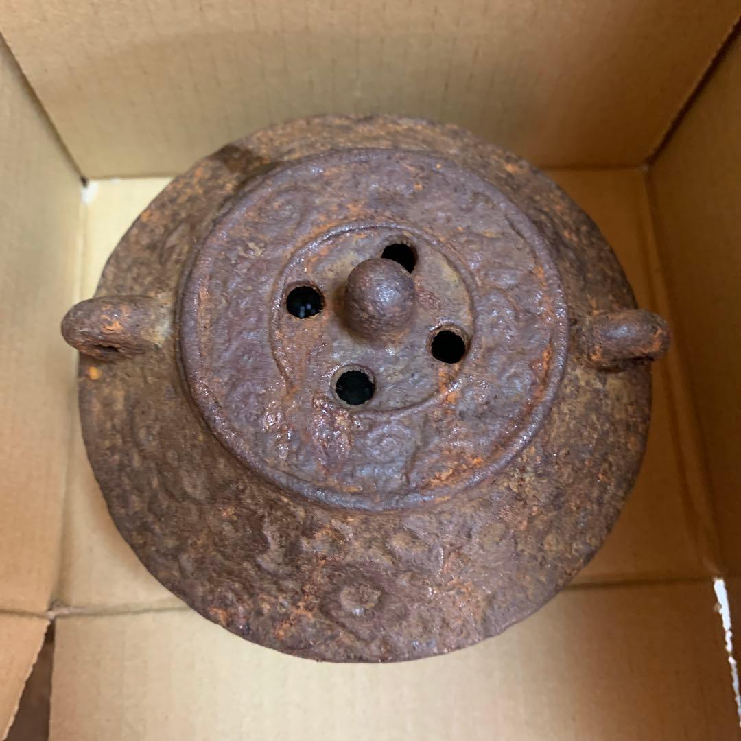 古鉄　香炉　茶釜形　骨董品