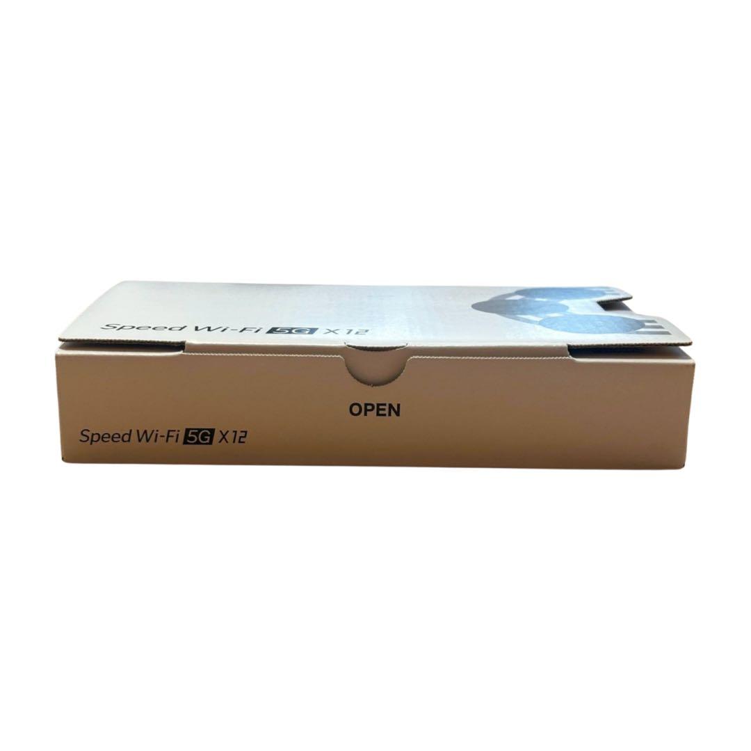 【新品未使用】Speed Wi-Fi 5G X12 モバイルルーター ホワイト