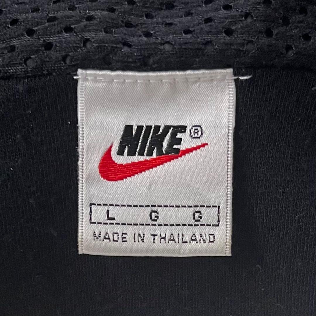 90s NIKE ナイロンジャケット 刺繍 ドローコード マルチカラー テック