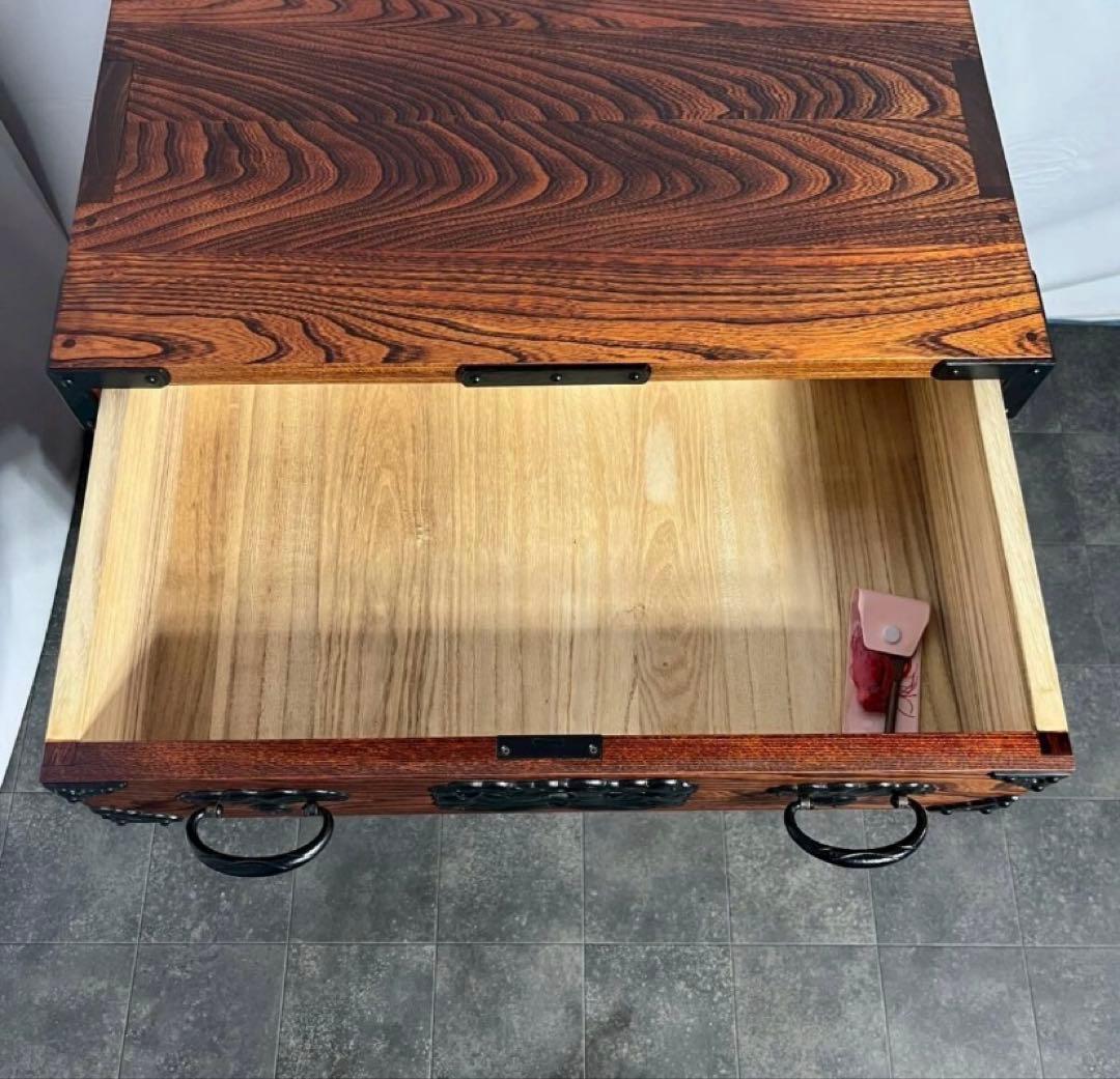 ネ*ム様 秋田県 川連漆器 伝統工芸 無垢材 がんこ箪笥 民芸 家具 和箪笥