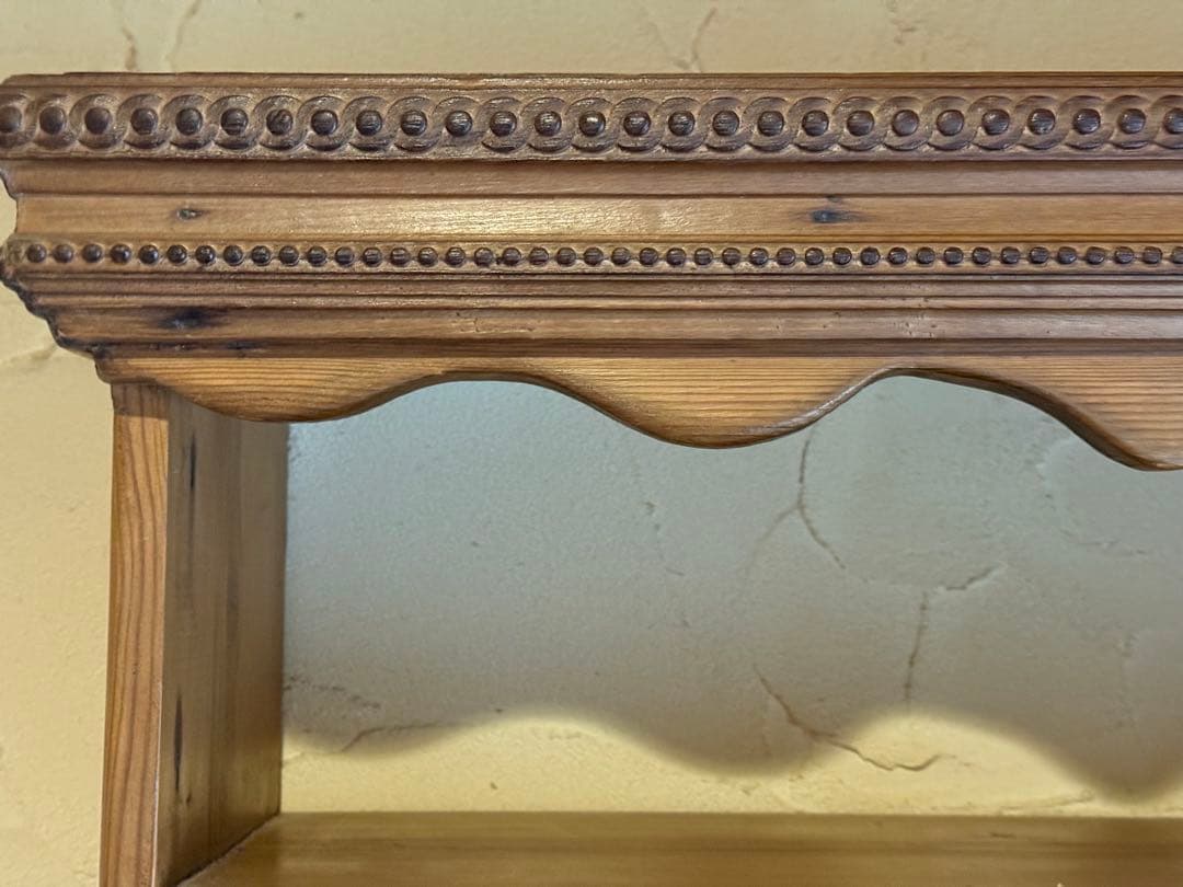 イギリスアンティークオールドパイン　プレートラック