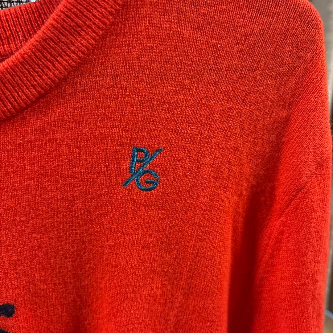 PEARLY GATES オレンジ（赤） カシミヤ入り　セーター