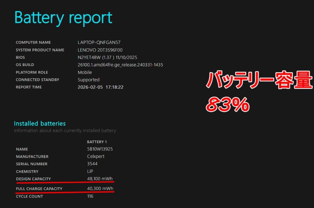 ThinkPad第10世代Core i5 Office2024 顔・指紋認証