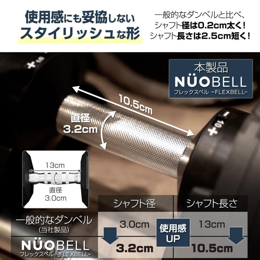 中古美品 可変式ダンベル20kg 1個 NUO nuobell 正規品