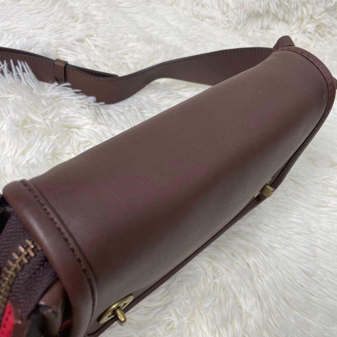 COACH コーチ ボディバッグ 70989 レザー ブラウン レッド レガシー