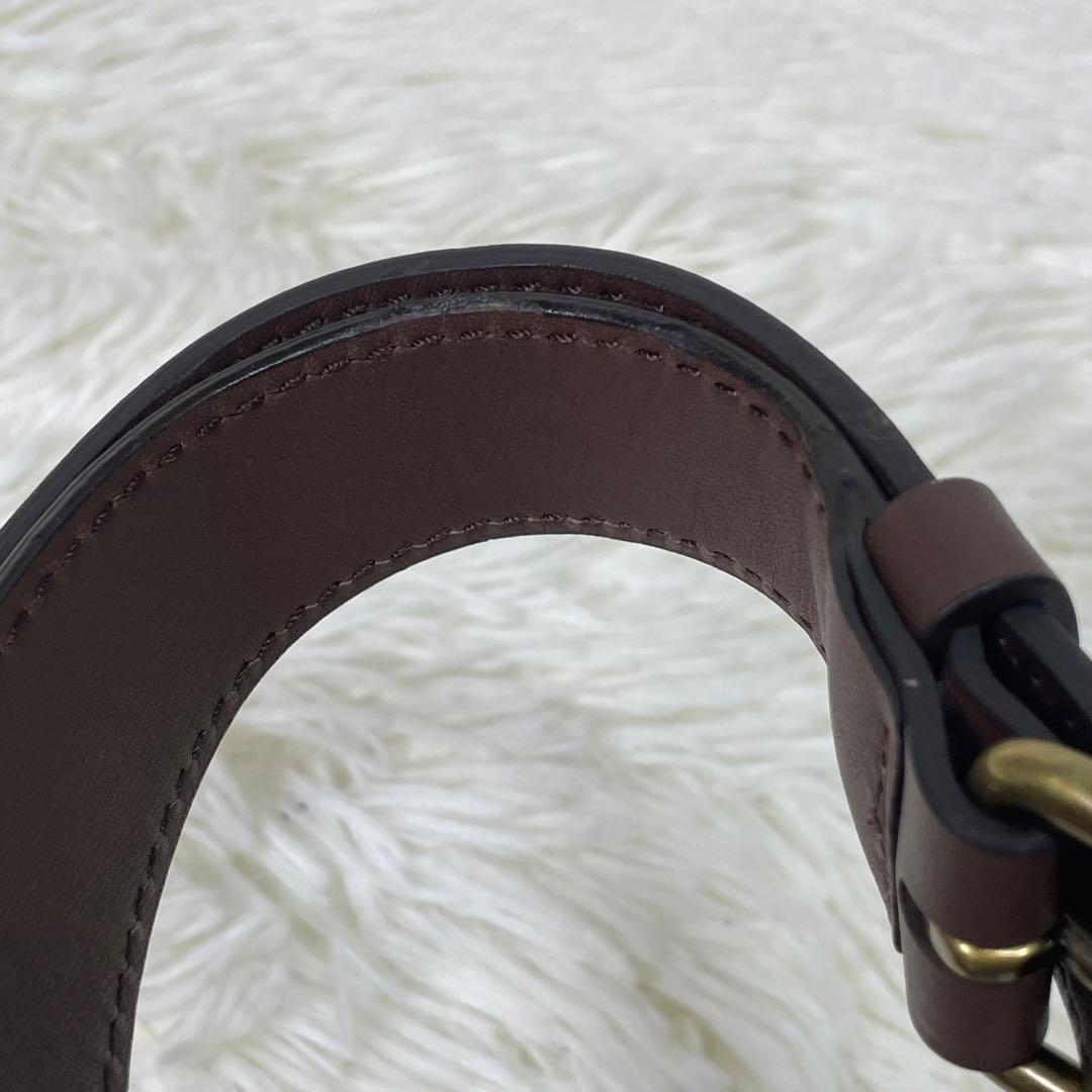 COACH コーチ ボディバッグ 70989 レザー ブラウン レッド レガシー