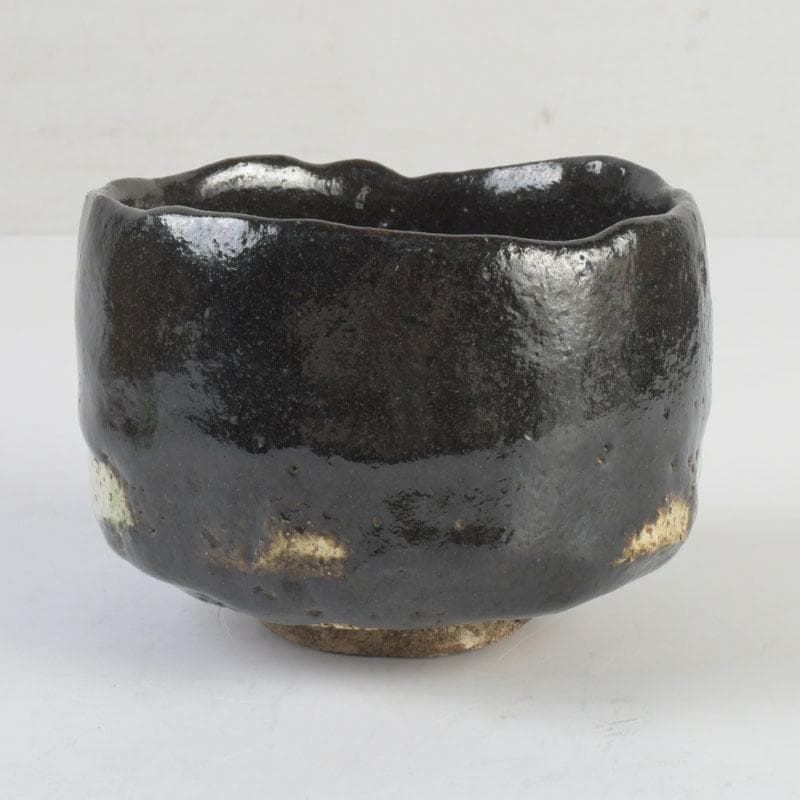 meru 楽吉左衛門五代宗入作　黒楽茶碗　十一代　慶入極め箱　M　9828