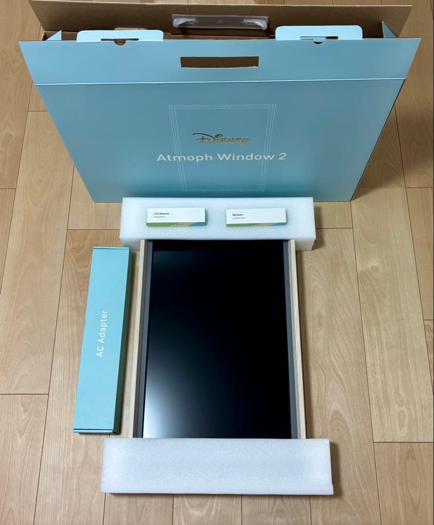 【未使用】Atmoph Window 2 ディズニー + LED、リモコン