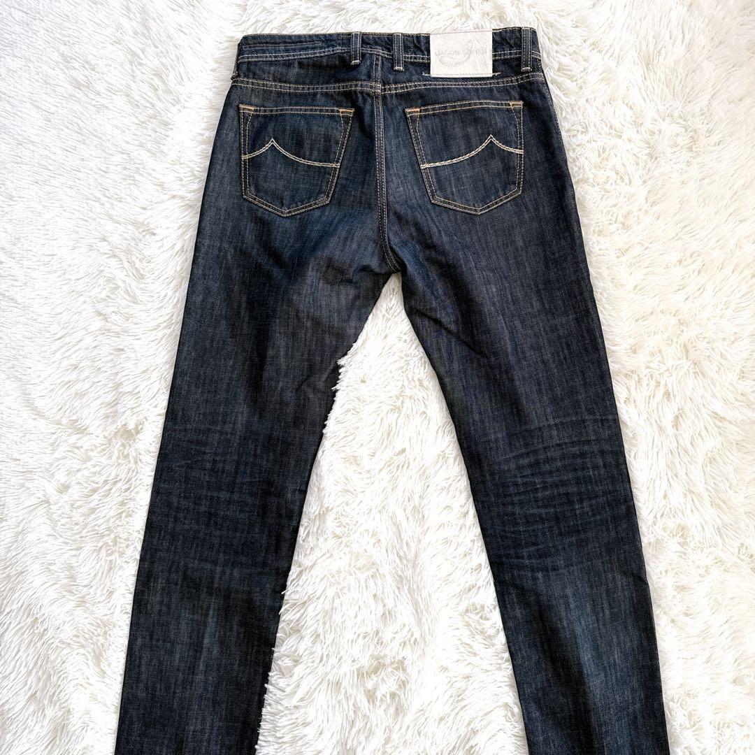 ✨美品✨ヤコブコーエン 688 W33 白パッチ 濃紺