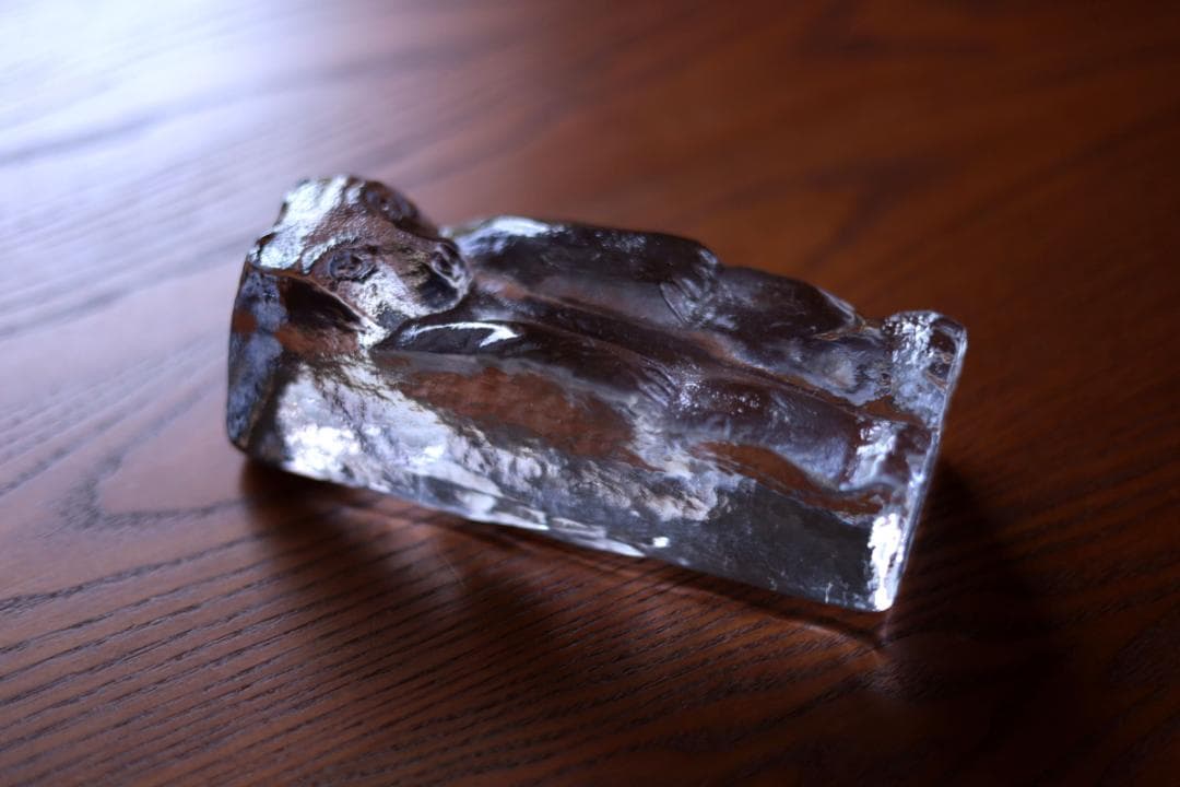 Erik Hoglund エリックホグラン ガラスオブジェ 熊 76332