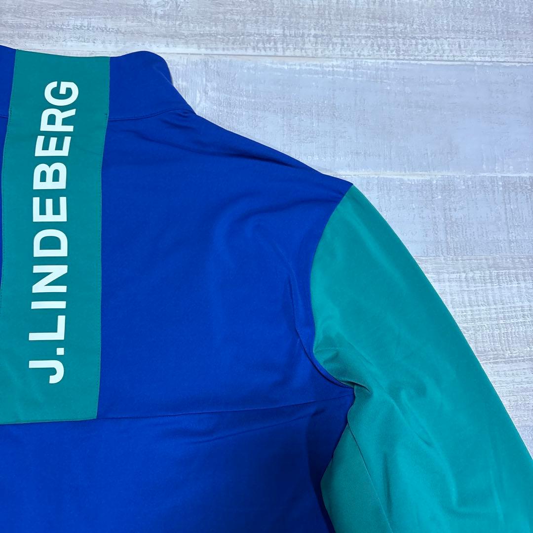 J.リンドバーグ★吸水速乾★ビッグロゴ★ストレッチハーフジップ【メンズサイズL】