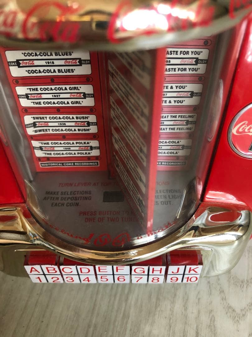 アメリカUSAビンテージコカコーラジュークボックス型バンク貯金箱1996