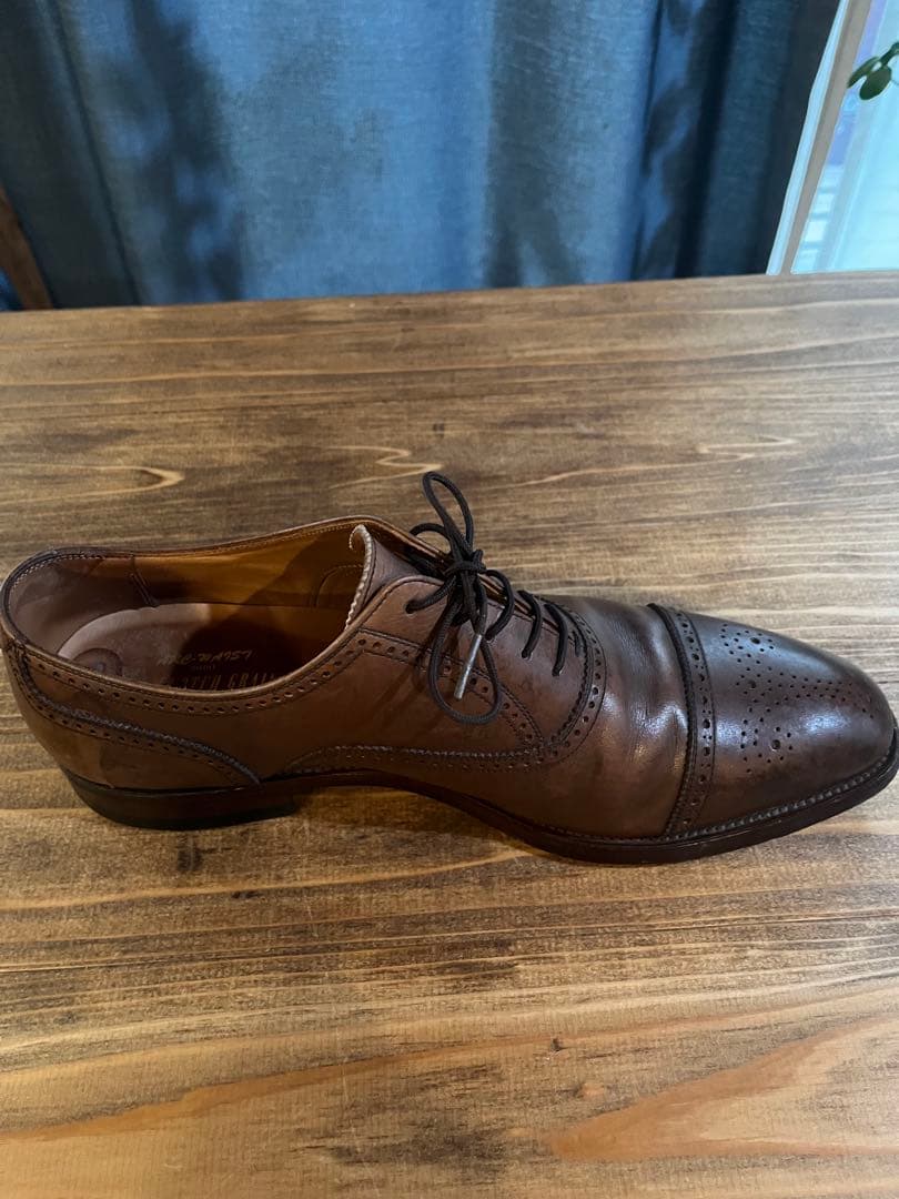 スコッチグレイン ウィングチップ ドレスシューズ