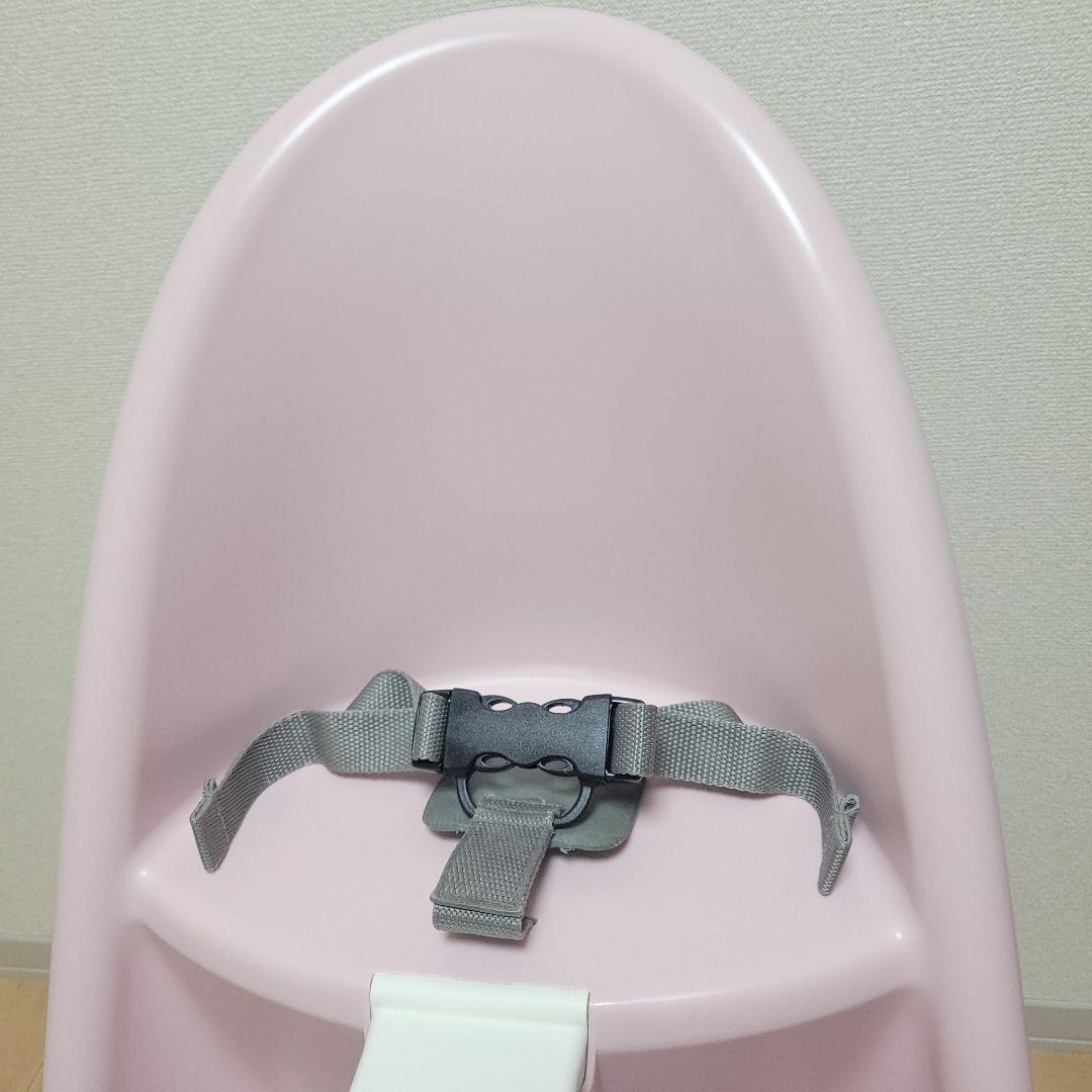 ベビービョルン ハイチェア　ベビーチェア　ピンク ハーネス付き