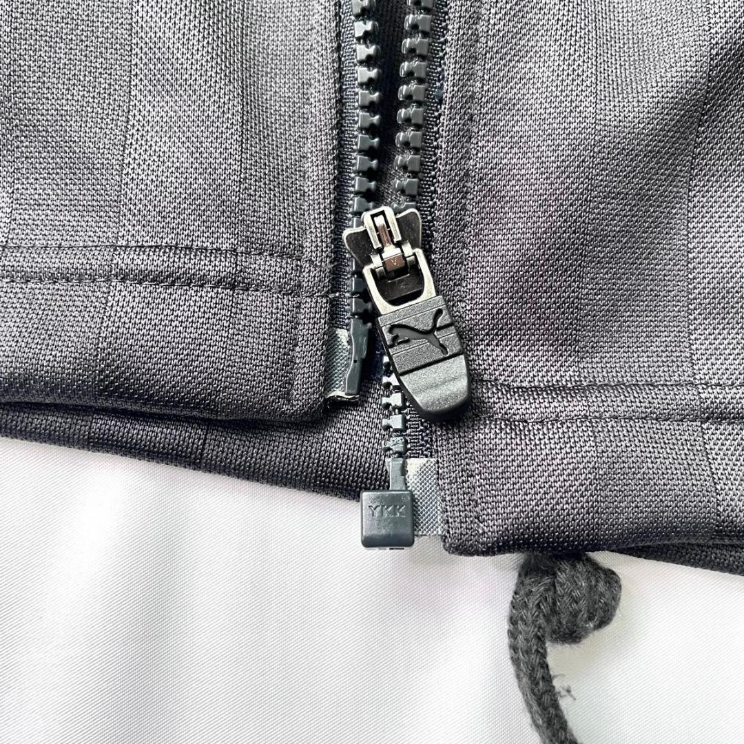 極美品 プーマ　ジャージ　セットアップ　ダークグレー　オレンジ　XL プージャー