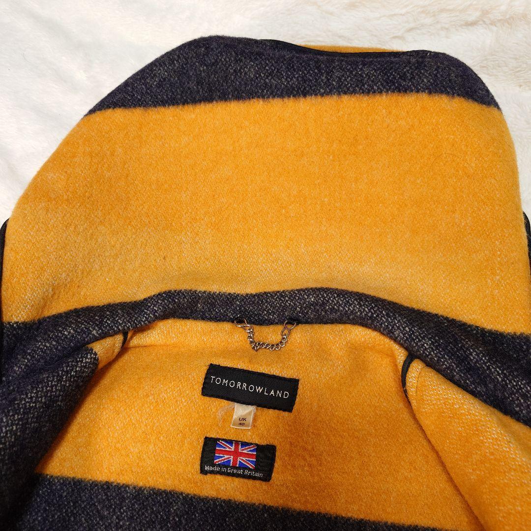 希少✨トゥモローランド ウール混 ダッフルコート 水牛トグル 英国製 ネイビー