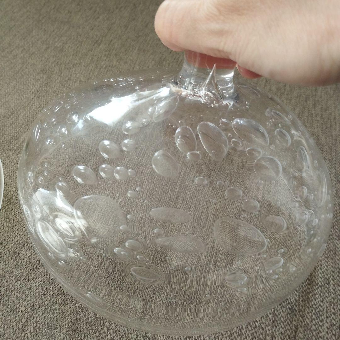 glass cafe gla_gla 高臣大介 ガラスドーム 透明菓子入れ