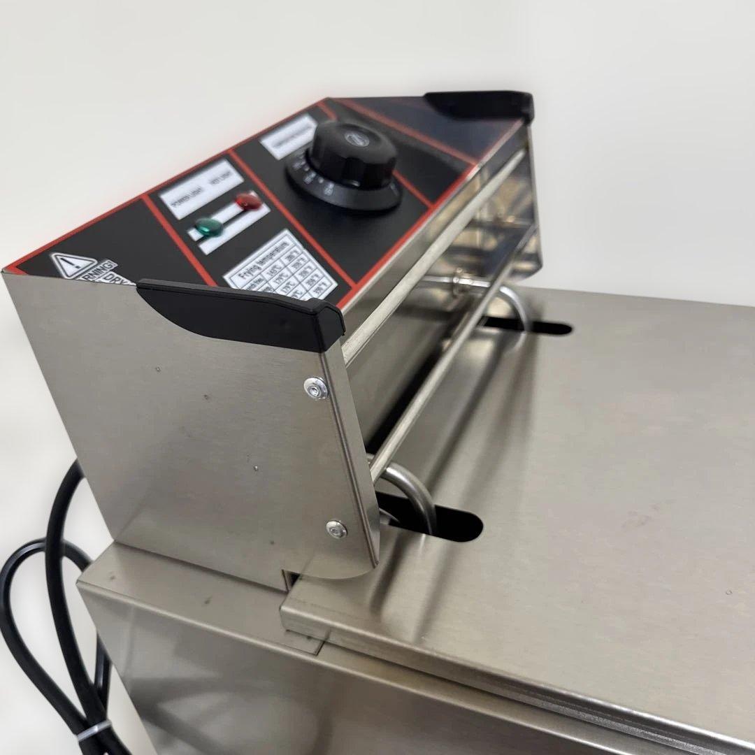 美品 卓上フライヤー 業務用 家庭用 6Ｌ大容量 ステンレス 電気フライヤー