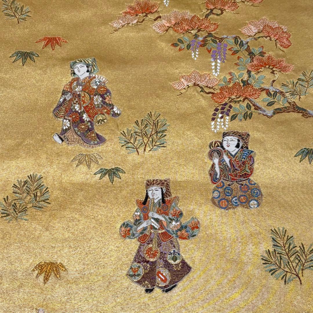 長嶋成織物 金泥箔 本金箔 袋帯 so310