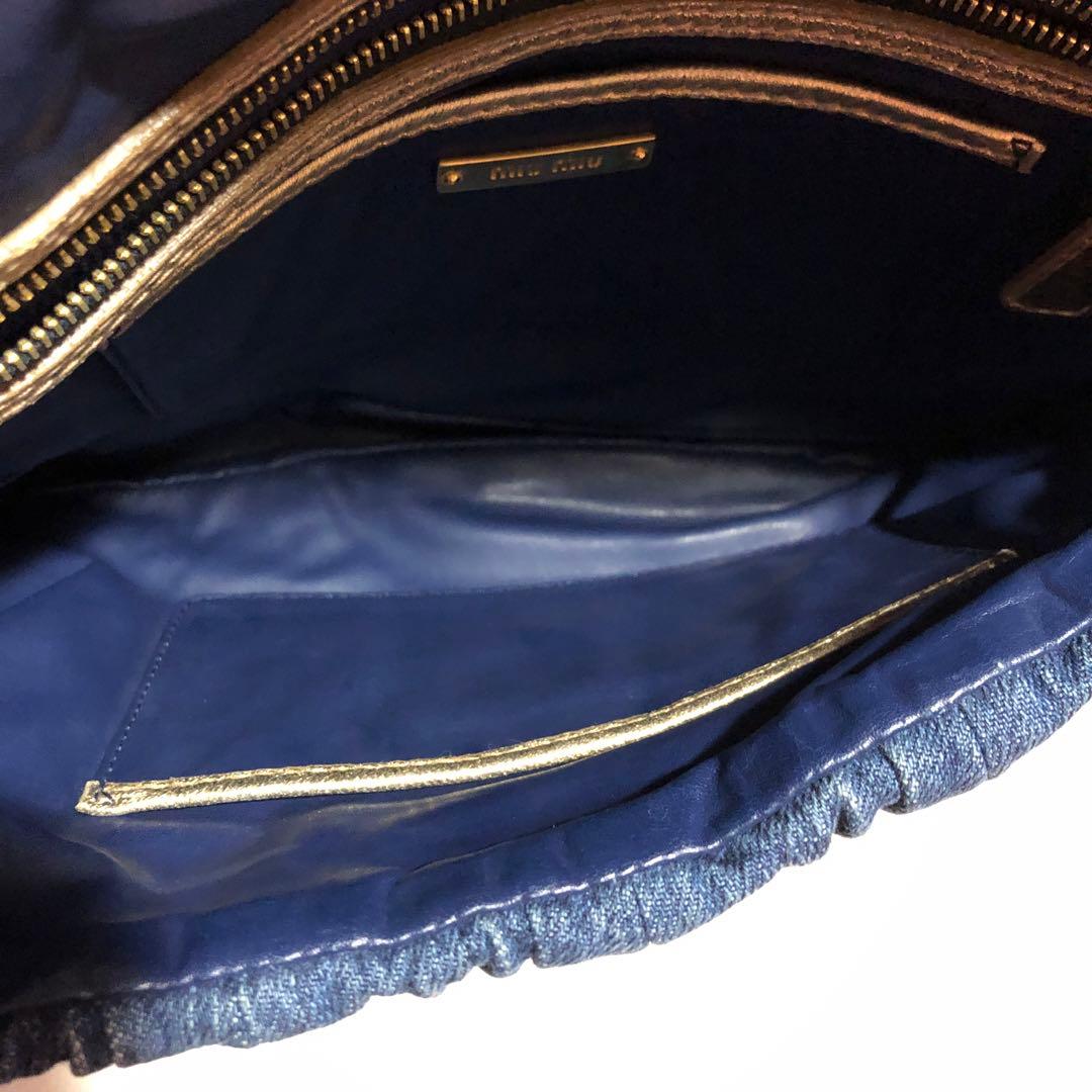 MIU MIU デニムショルダーバッグ 中型