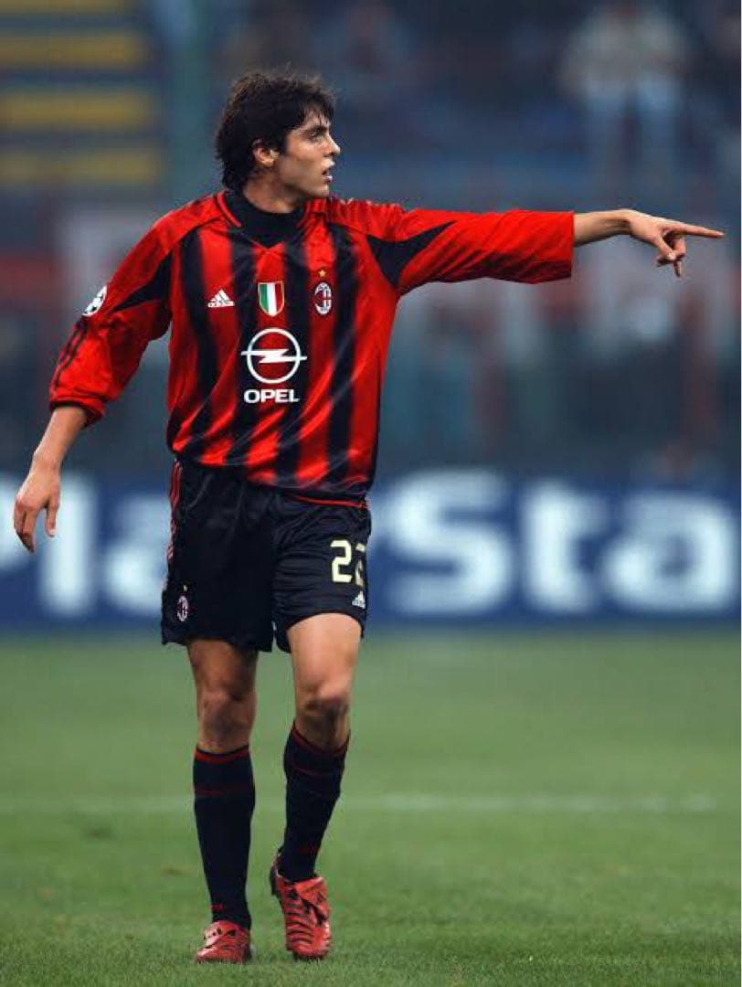 【新品タグ付】ACミラン 04/05 #22 カカ 長袖 ユニフォーム CL