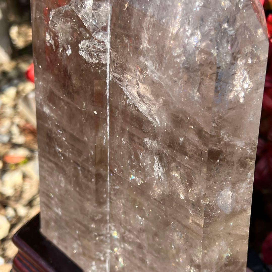 ✳️超極上水晶✨レインボー ファントム スモーキークォーツ ツインポイント 天然石