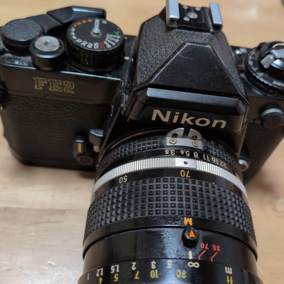 【ジャンク品】Nikon FE2 一眼レフカメラ レンズ付き