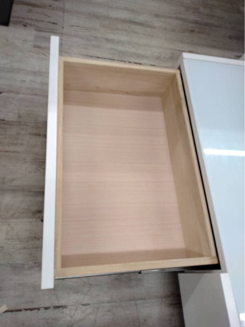 ガラス天板　センターテーブル　引出付　幅90cm　北九州市福岡市限定