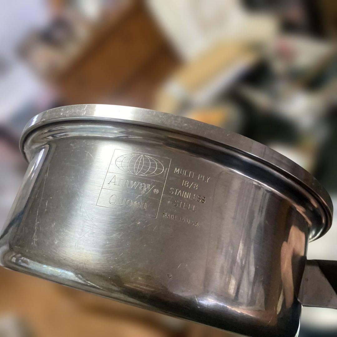 アムウェイクイーン片手鍋Amway QueenUSA 2セット片方は蓋なし