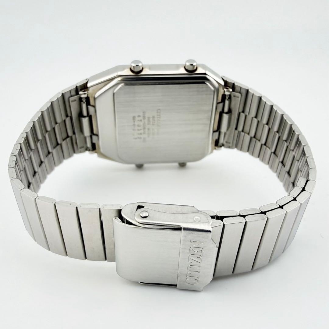 美品 シチズン アナデジテンプ 8988-001911 メンズ クォーツ腕時計