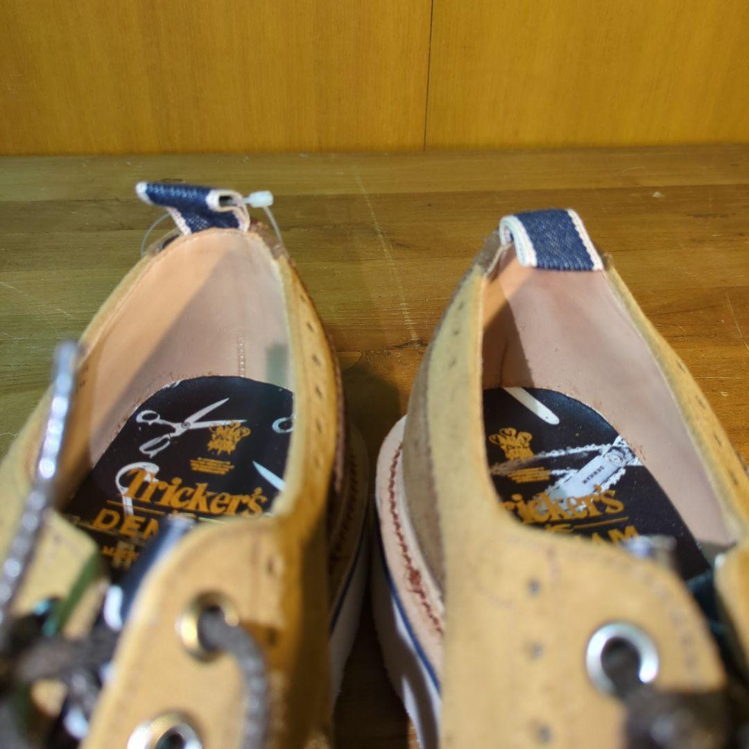 新品 定価12万◆トリッカーズ デンハム コラボ 牛革 シューズ　バートン　革靴