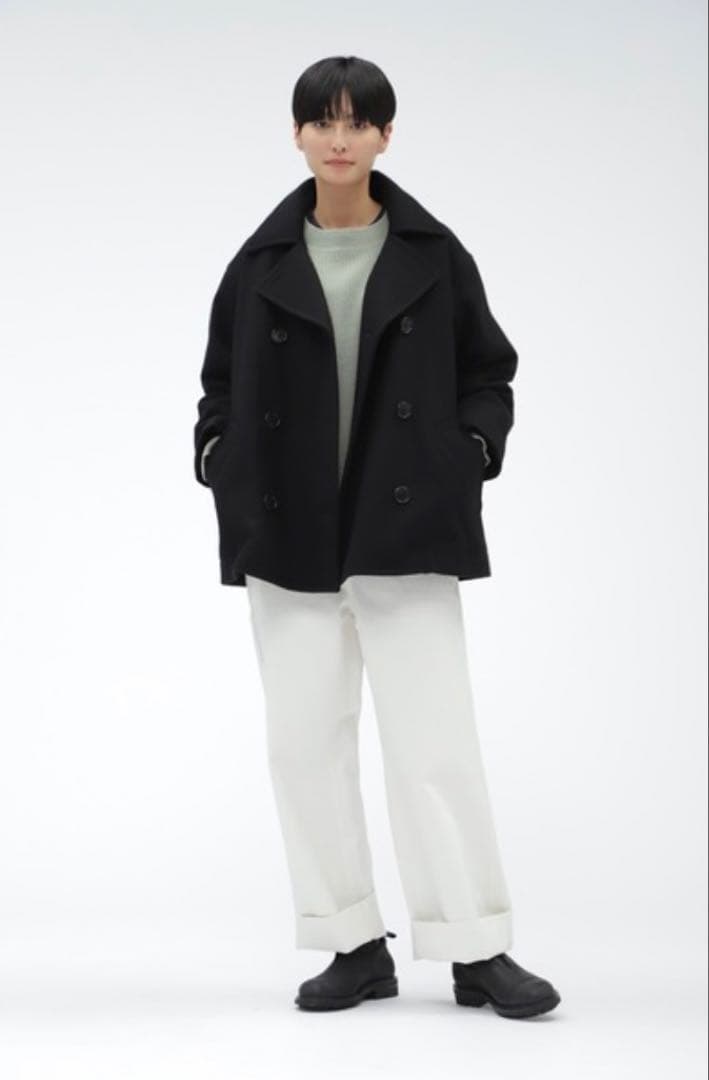 24AW MHL. メルトン ピーコート