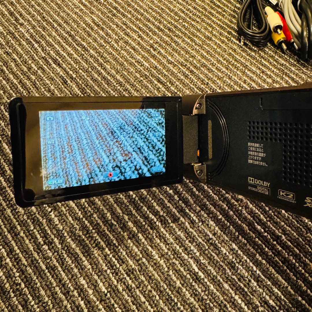 【美品】JVCケンウッド EVERIO フルHD ビデオカメラ アーバンブラウン