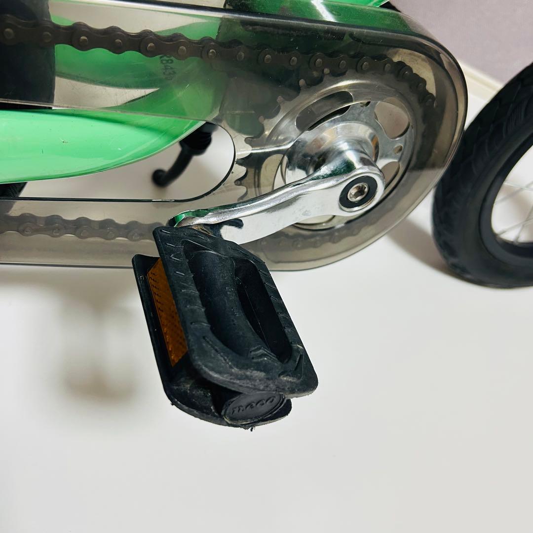 【ほぼ未使用】へんしんバイク2 エメラルドグリーン 緑 自転車 ストライダー